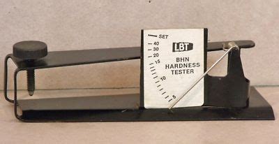 lbt bhn hardness tester|lead hardness chart for bullets.